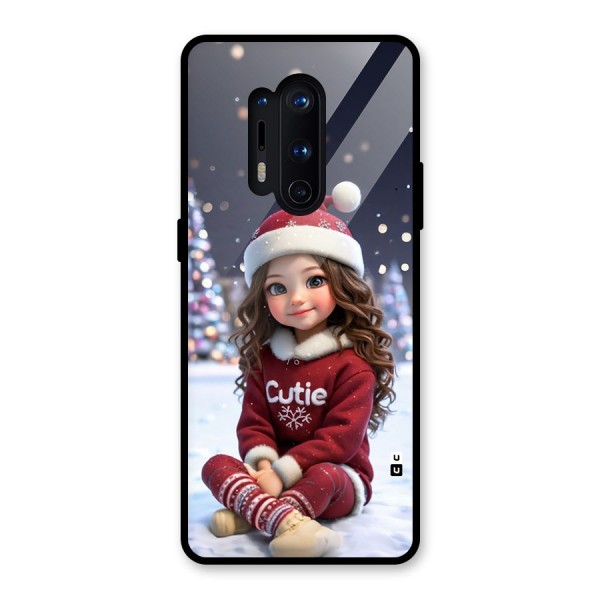 Girl In Snow Glass Back Case for OnePlus 8 Pro