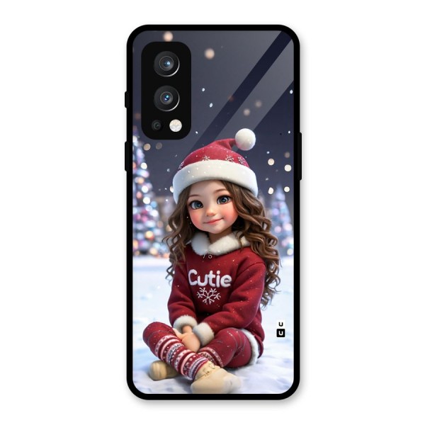 Girl In Snow Glass Back Case for OnePlus Nord 2 5G