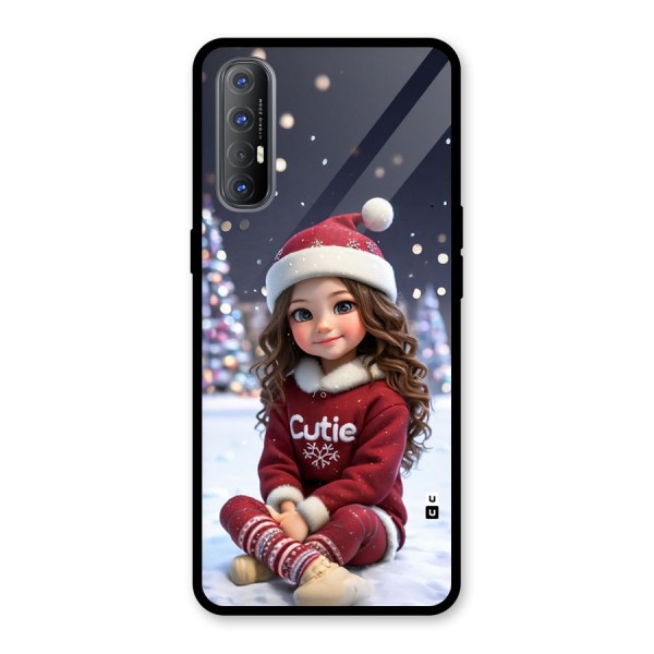 Girl In Snow Glass Back Case for Oppo Reno3 Pro