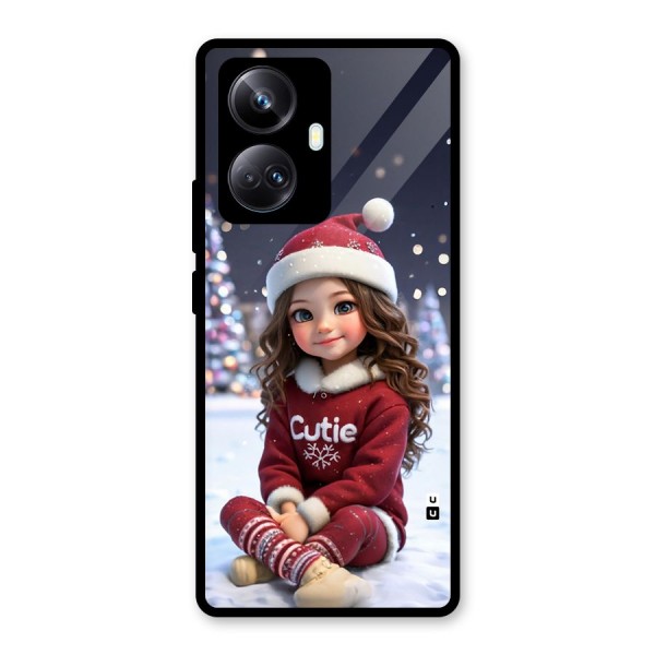 Girl In Snow Glass Back Case for Realme 10 Pro Plus
