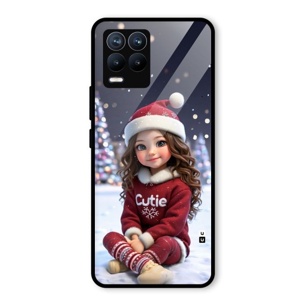 Girl In Snow Glass Back Case for Realme 8 Pro