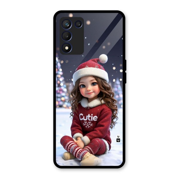 Girl In Snow Glass Back Case for Realme 9 5G Speed