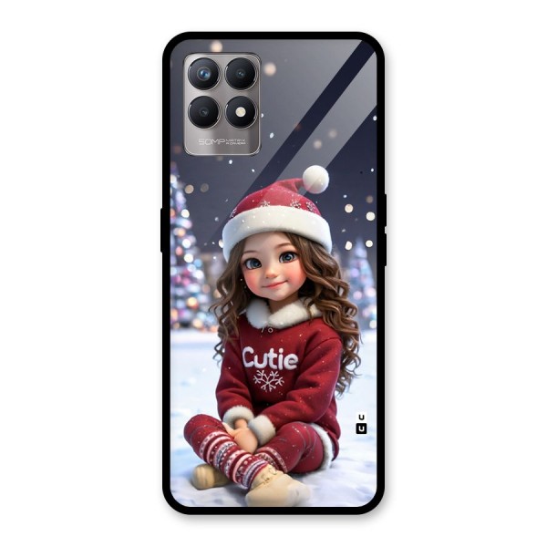 Girl In Snow Glass Back Case for Realme Narzo 50