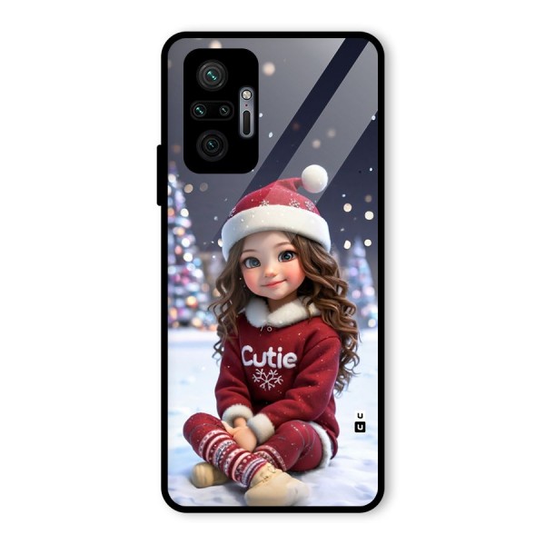 Girl In Snow Glass Back Case for Redmi Note 10 Pro Max