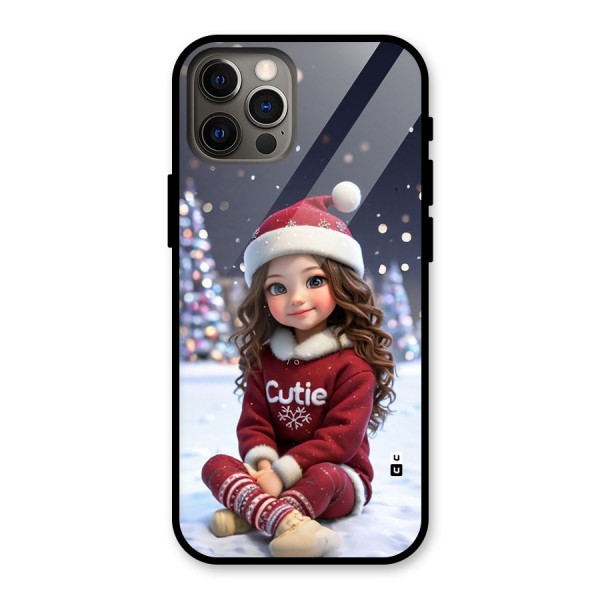 Girl In Snow Glass Back Case for iPhone 12 Pro