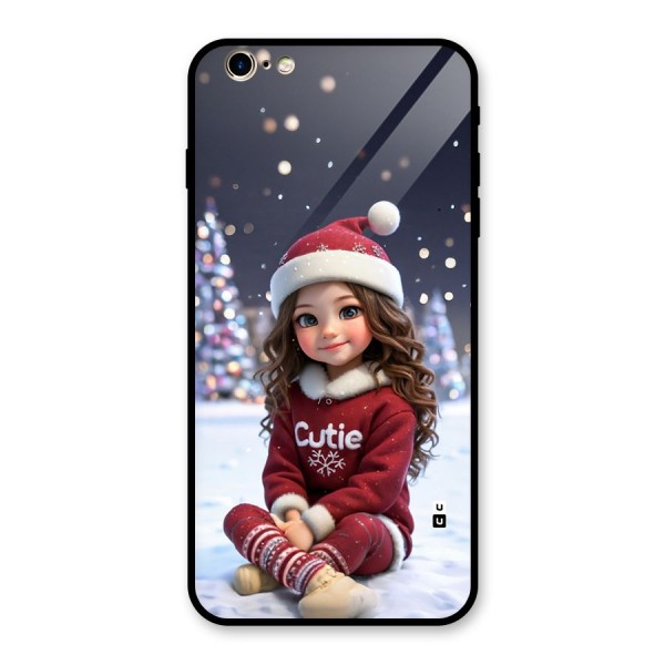 Girl In Snow Glass Back Case for iPhone 6 Plus 6S Plus