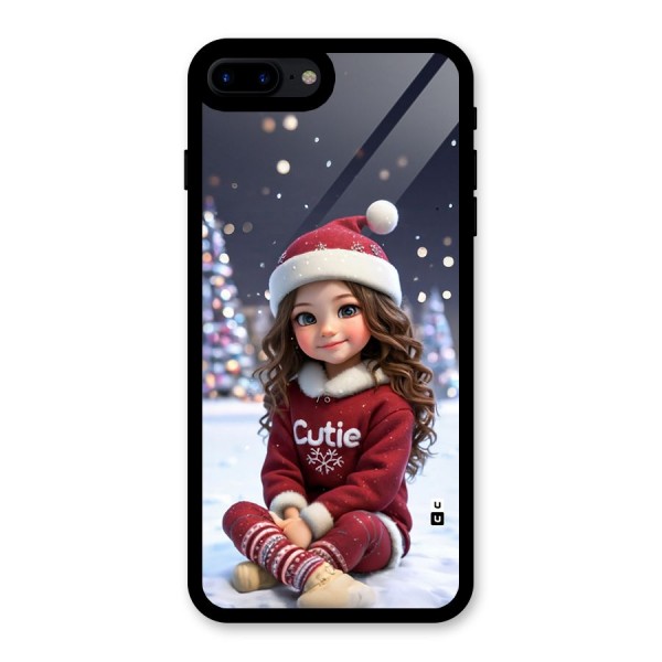 Girl In Snow Glass Back Case for iPhone 8 Plus