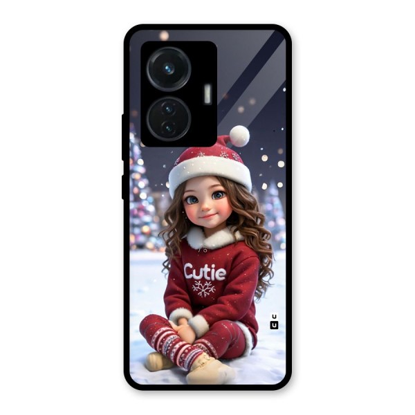 Girl In Snow Glass Back Case for iQOO Z6 44W