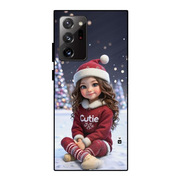 Girl In Snow Metal Back Case for Galaxy Note 20 Ultra