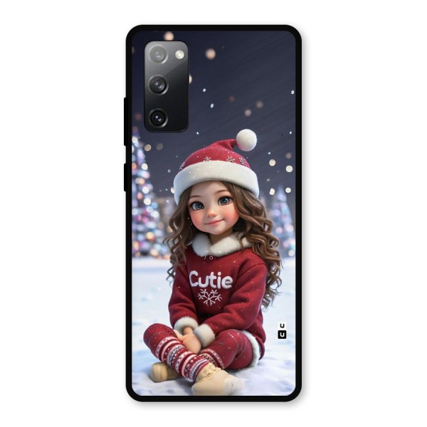 Girl In Snow Metal Back Case for Galaxy S20 FE 5G