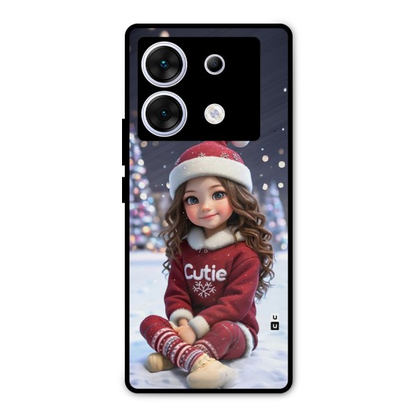 Girl In Snow Metal Back Case for Infinix Zero 30 5G