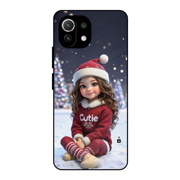 Girl In Snow Metal Back Case for Mi 11 Lite NE 5G