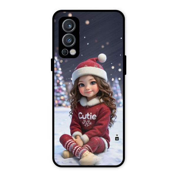 Girl In Snow Metal Back Case for OnePlus Nord 2 5G