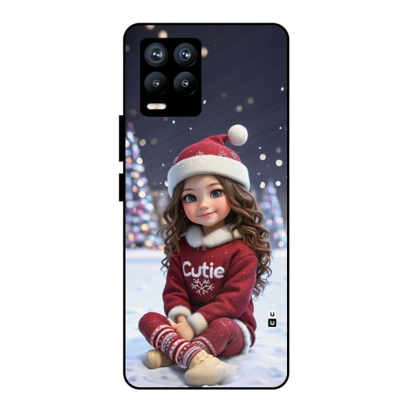 Girl In Snow Metal Back Case for Realme 8 Pro