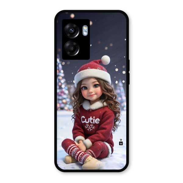 Girl In Snow Metal Back Case for Realme Narzo 50 5G