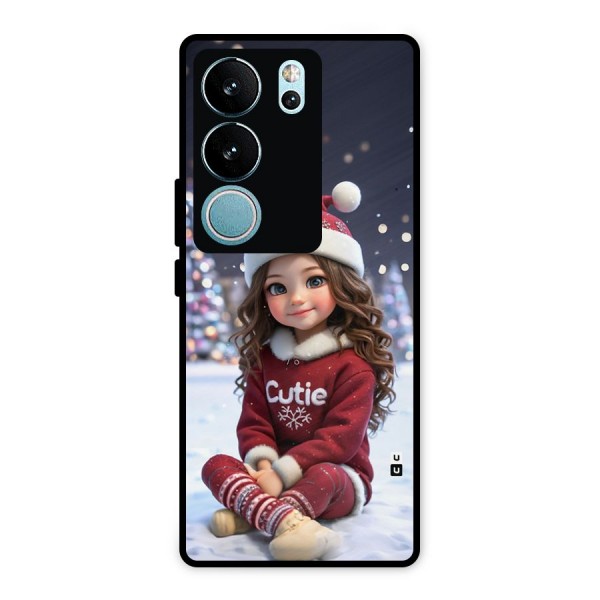 Girl In Snow Metal Back Case for Vivo V29