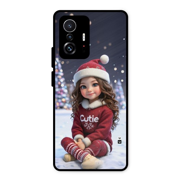 Girl In Snow Metal Back Case for Xiaomi 11T Pro