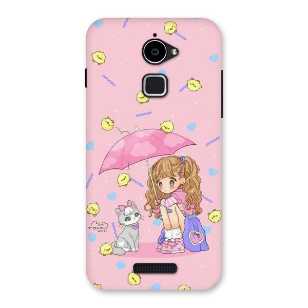 Girl With Cat Back Case for Coolpad Note 3 Lite