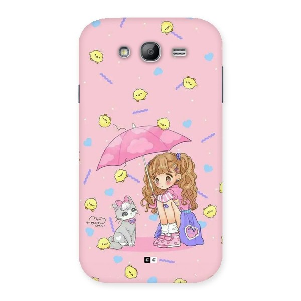 Girl With Cat Back Case for Galaxy Grand Neo