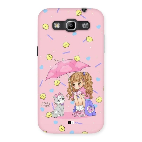 Girl With Cat Back Case for Galaxy Grand Quattro