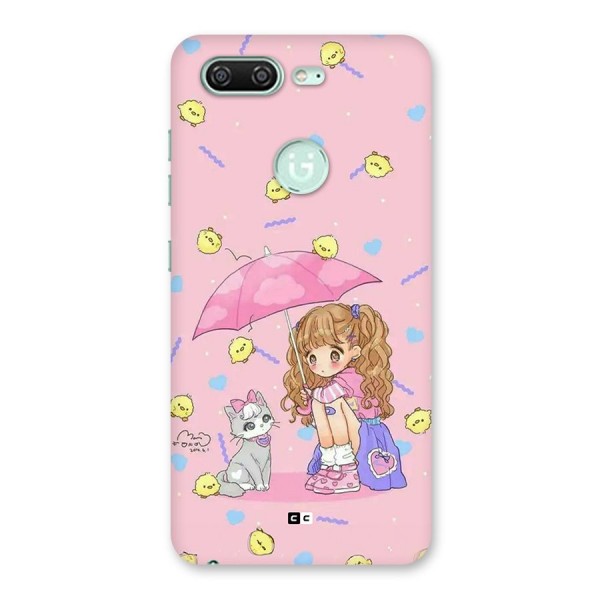 Girl With Cat Back Case for Gionee S10