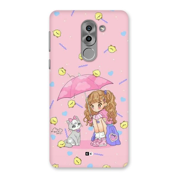 Girl With Cat Back Case for Honor 6X