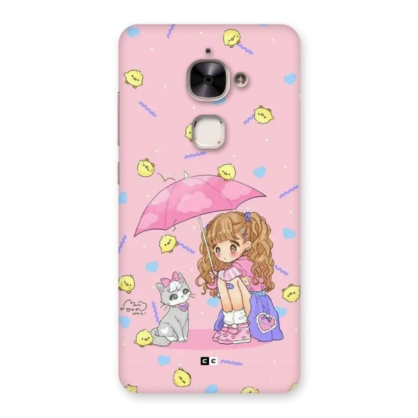 Girl With Cat Back Case for Le 2