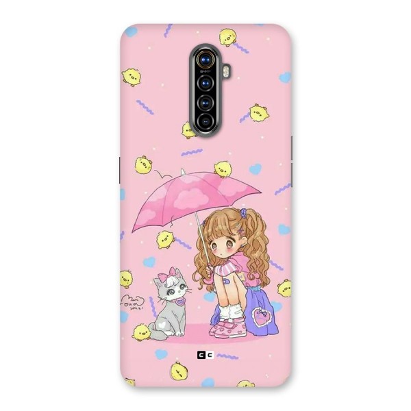 Girl With Cat Back Case for Realme X2 Pro