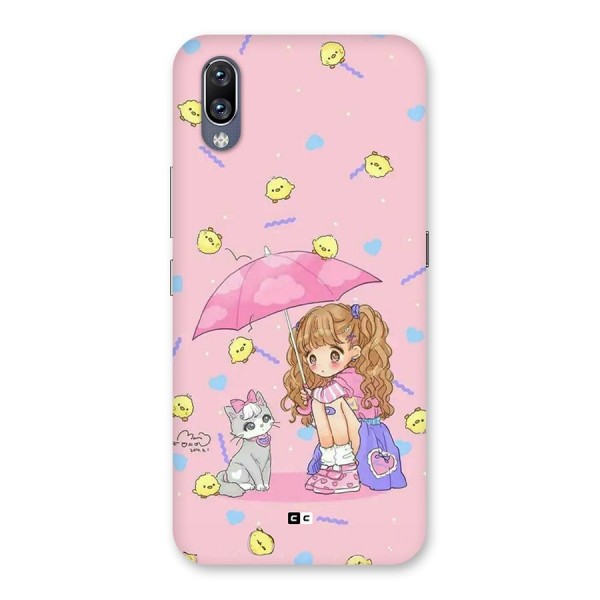 Girl With Cat Back Case for Vivo NEX