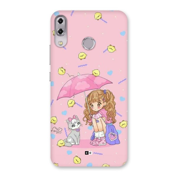 Girl With Cat Back Case for Zenfone 5Z