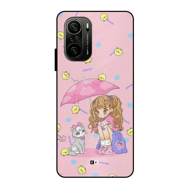 Girl With Cat Metal Back Case for Mi 11X Pro