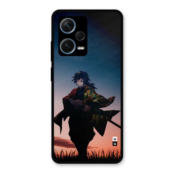 Giyu Tomioka Stance Metal Back Case for Redmi Note 12 Pro Plus 5G