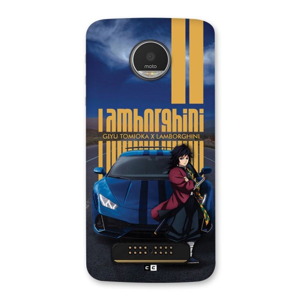 Giyu Tomioka Supercar Back Case for Moto Z Play