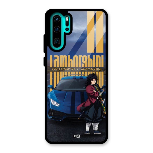 Giyu Tomioka Supercar Glass Back Case for Huawei P30 Pro