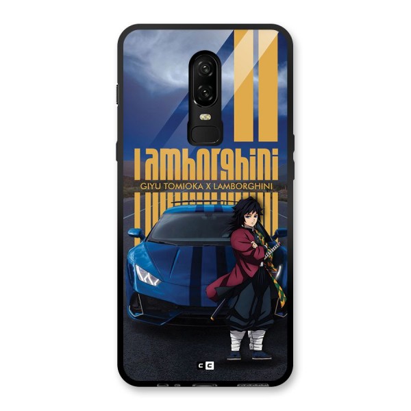 Giyu Tomioka Supercar Glass Back Case for OnePlus 6