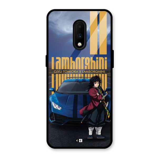 Giyu Tomioka Supercar Glass Back Case for OnePlus 7