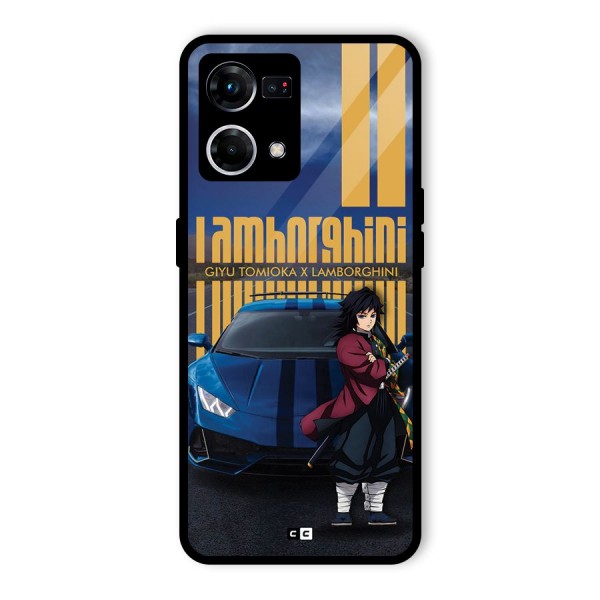 Giyu Tomioka Supercar Glass Back Case for Oppo F21s Pro 4G