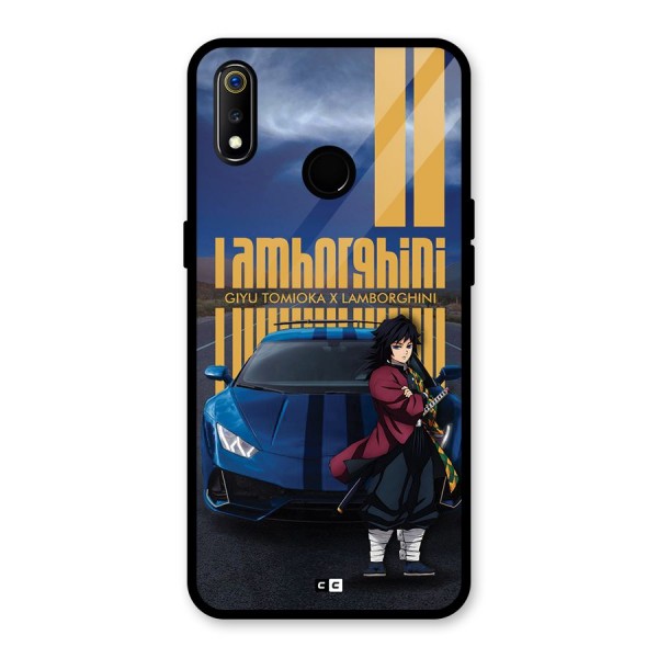 Giyu Tomioka Supercar Glass Back Case for Realme 3