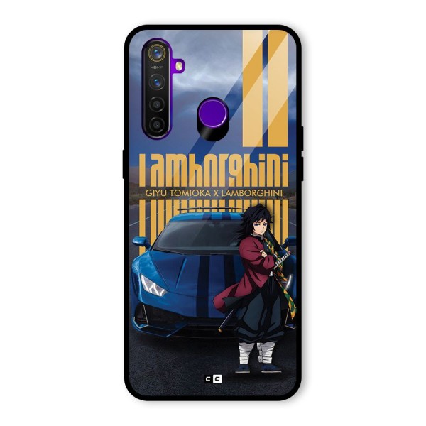 Giyu Tomioka Supercar Glass Back Case for Realme 5 Pro