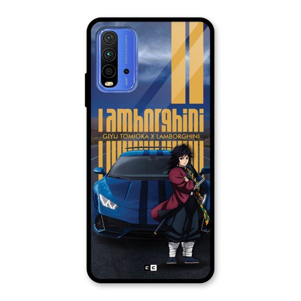 Giyu Tomioka Supercar Glass Back Case for Redmi 9 Power