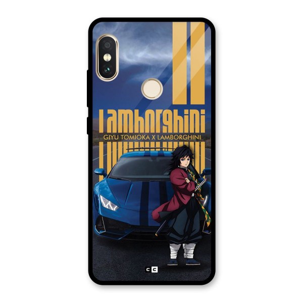 Giyu Tomioka Supercar Glass Back Case for Redmi Note 5 Pro