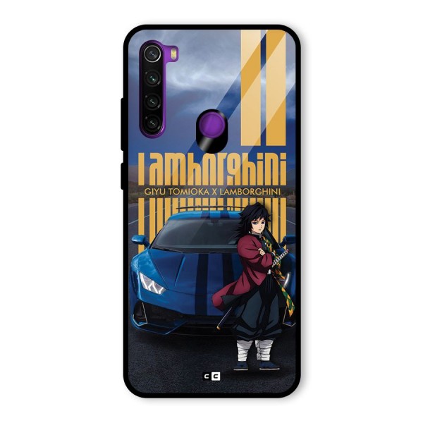Giyu Tomioka Supercar Glass Back Case for Redmi Note 8