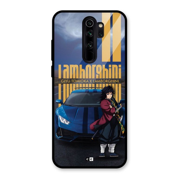 Giyu Tomioka Supercar Glass Back Case for Redmi Note 8 Pro