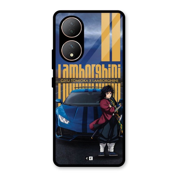 Giyu Tomioka Supercar Glass Back Case for Vivo Y100A