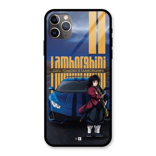 Giyu Tomioka Supercar Glass Back Case for iPhone 11 Pro Max