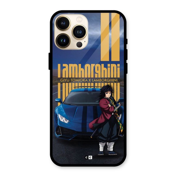 Giyu Tomioka Supercar Glass Back Case for iPhone 13 Pro Max