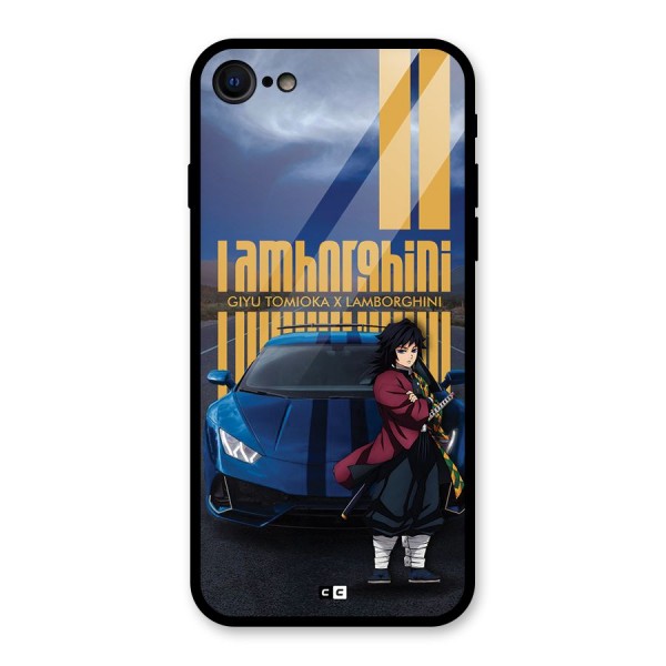 Giyu Tomioka Supercar Glass Back Case for iPhone SE 2022
