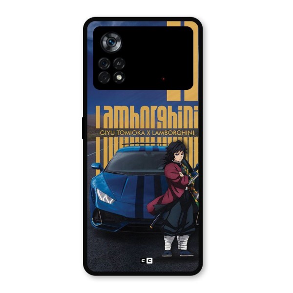 Giyu Tomioka Supercar Metal Back Case for Poco X4 Pro 5G