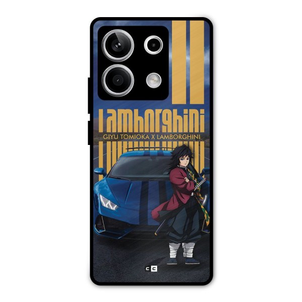 Giyu Tomioka Supercar Metal Back Case for Redmi Note 13 5G