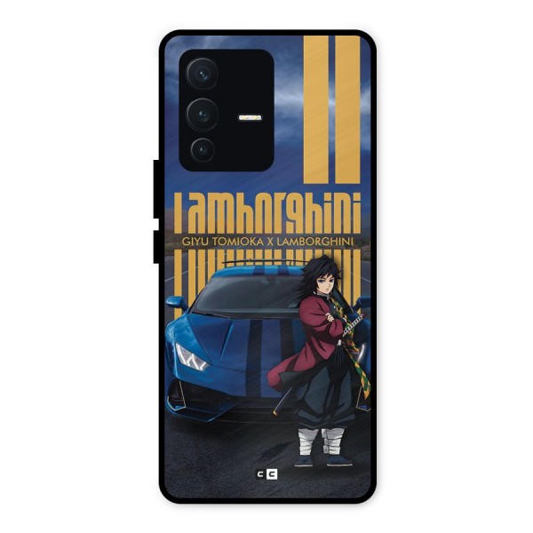 Giyu Tomioka Supercar Metal Back Case for Vivo V23 5G